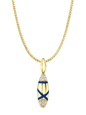 Etta Pendant Necklace - Blue