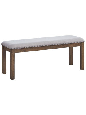 Moriville Upholstered Bench Grayish Brown - Signature Design By Ashley