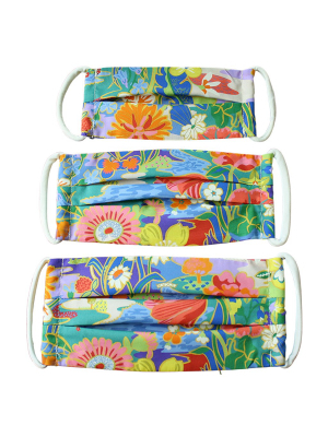 Cotton Mask In Sunshine Meadow Liberty London Print