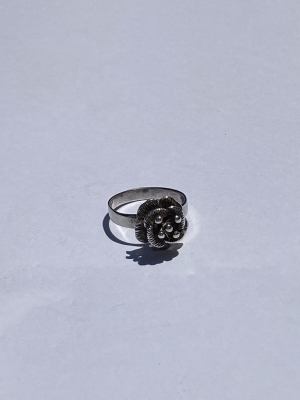 Sweet Flower Silver Ring