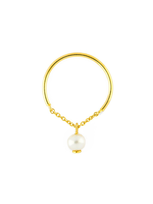 Pearl Half Chain Ring