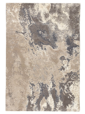 Jaipur Living Aegean Abstract Gray/ Beige Area Rug (9'x12'6")