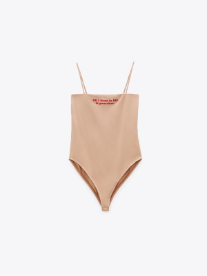 Strappy Bodysuit Trf