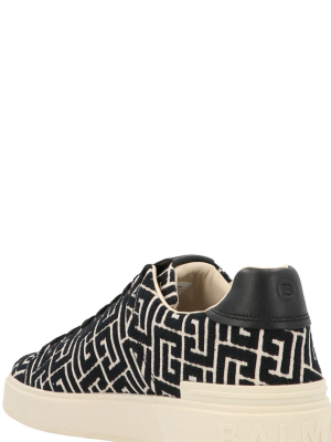 Balmain B-court Monogram Jacquard Sneakers