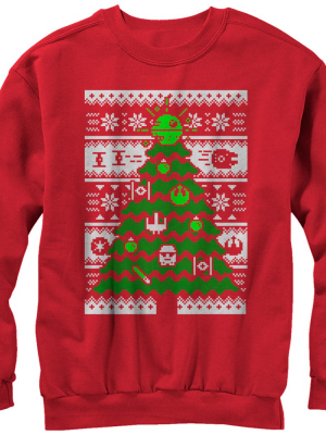 Women's Star Wars Ugly Christmas Tree Sweatshirt