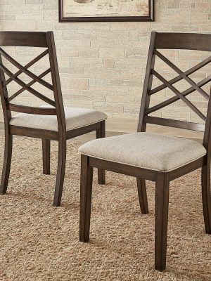 Set Of 2 Keagan Dining Chairs Espresso - Inspire Q