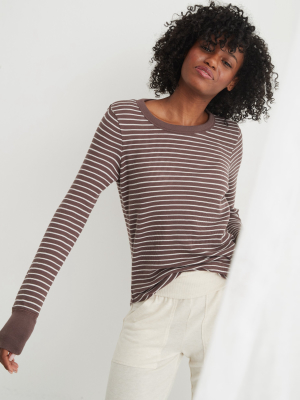 Aerie Waffle Crewneck Long Sleeve T-shirt