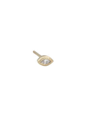 Diamond Marquise Stud (single)