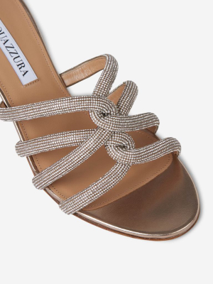 Aquazzura Moondust 50 Embellished Sandals