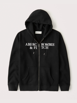 Full-zip Logo Hoodie