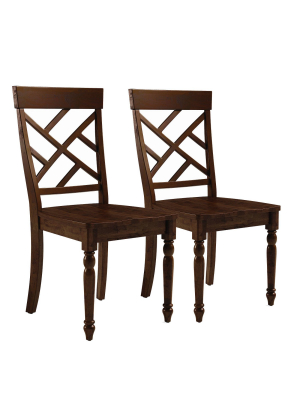 Set Of 2 Westport Dining Chair Brown - Abbyson Living