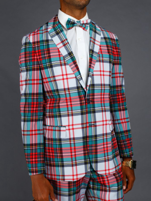 The Scotch On The Rocks | White Plaid Christmas Suit