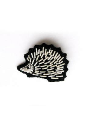 Hand Embroidered Small Hedgehog Pin