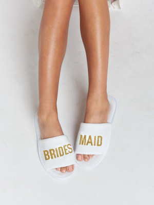 Brides Maid Slippers ~ White