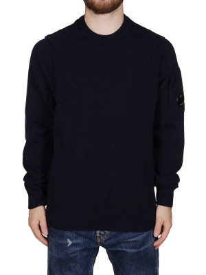 C.p. Company Logo Plaque Knit Jumper