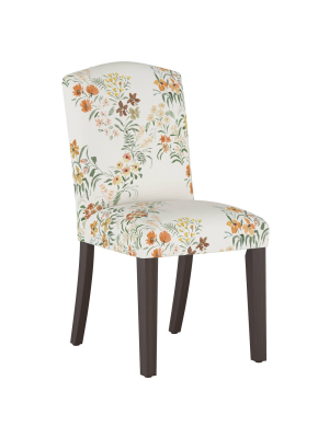 Camel Back Dining Chair Lucinda Floral Harvest - Cloth & Company