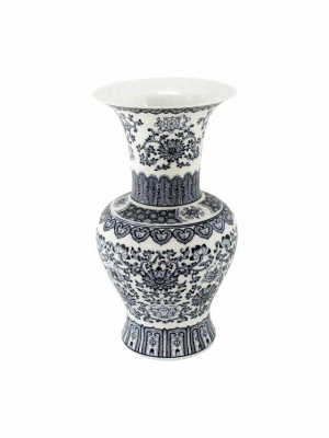 Twisted Lotus Baluster Vase