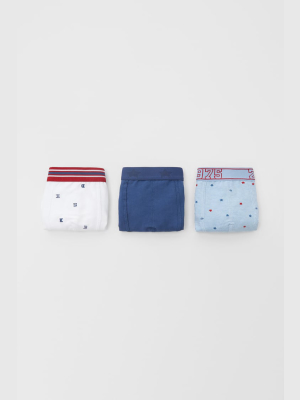 Three-pack Of Star Boxers