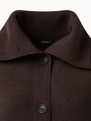 Cashmere Piqué Knit Coat