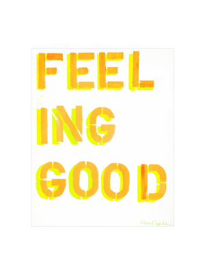 How You Feelin? Art Print - Yellow