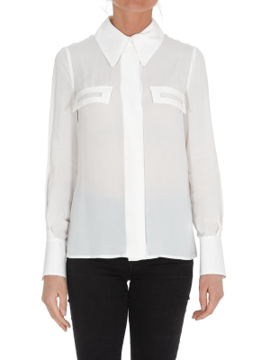 Elisabetta Franchi Logo Embroidered Shirt