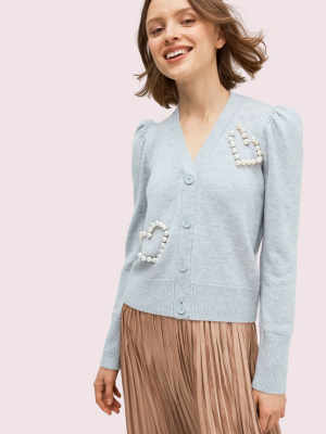 Pearl Heart Cardigan