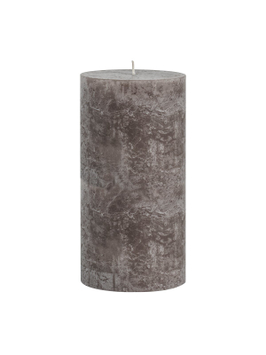 Taupe Long-burning Pillar Candle 20cm