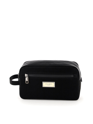 Dolce & Gabbana Logo Plaque Toiletry Bag