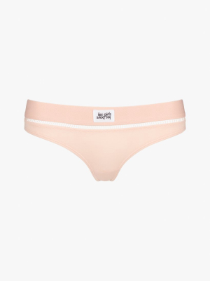 Ladder Detail Thong Dusty Pink