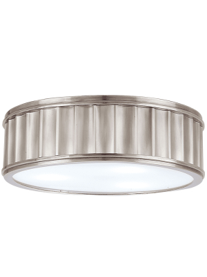 Middlebury 2 Light Flush Mount Historic Nickel