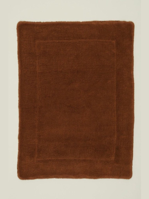 Terracotta Simple Terry Bath Mat