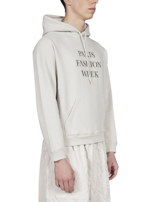 Balenciaga Blurry Slogan Print Hoodie