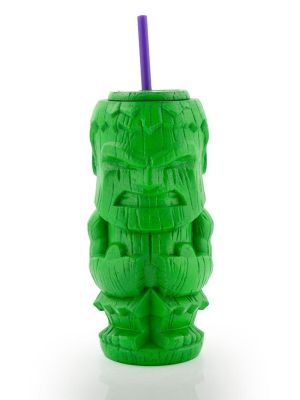 Beeline Creative Geeki Tikis Marvel Incredible Hulk Tumbler | Tiki Style Cup | Holds 28 Ounces