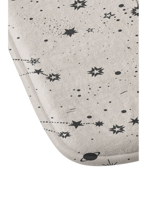 Iveta Abolina Starry Night Memory Foam Bath Mat Beige - Deny Designs