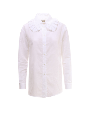 L'autre Chose Frilled Collar Shirt