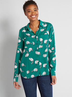 One Shirt Wonder Button-up Top