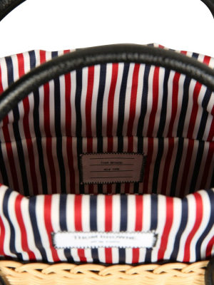 Thom Browne Logo Tag Basket Bag