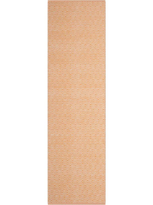 Montauk Geometry Ivory/rust Runner Rug