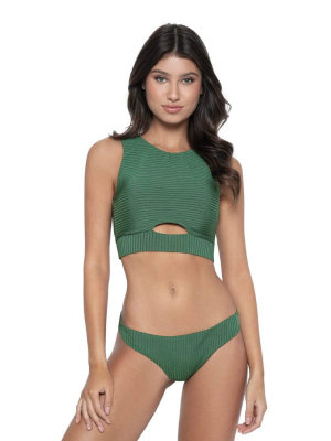 Emerald Basic Ruched Bottoms (final Sale).