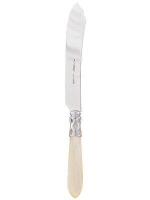 Vietri Aladdin Ivory Brilliant Cake Knife