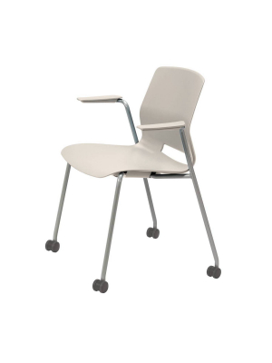 Lola Stacking Armchair With Casters - Olio Designs