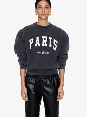 Ramona Sweatshirt University Paris  - Washed Black