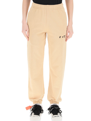 Off-white Logo Embroidered Cuffed Sweatpants