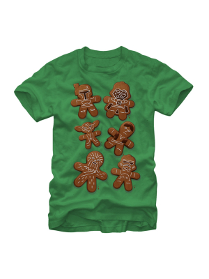 Men's Star Wars Christmas Gingerbread Cookies T-shirt