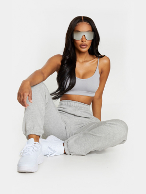 Shape Grey High Waist Pocket Detail Joggers