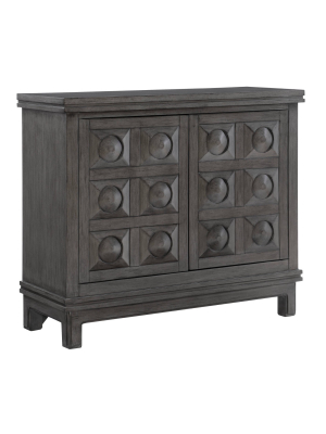 Epinay Carved Cabinet Gray - Powell Company