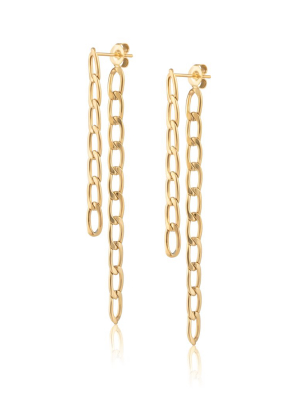 Fígaro Double Chain Earrings