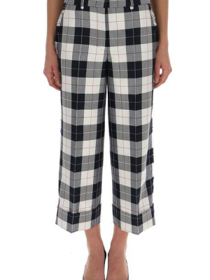 Thom Browne Checked Crop Trousers