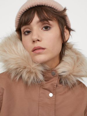 Faux Shearling-lined Parka