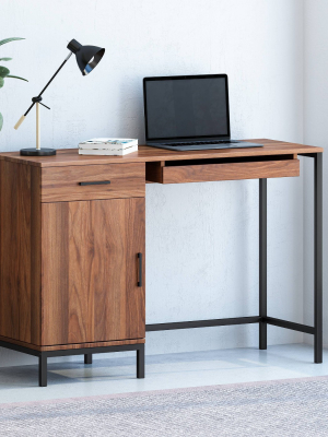 Gallaudet Contemporary Computer Desk Walnut - Christopher Knight Home